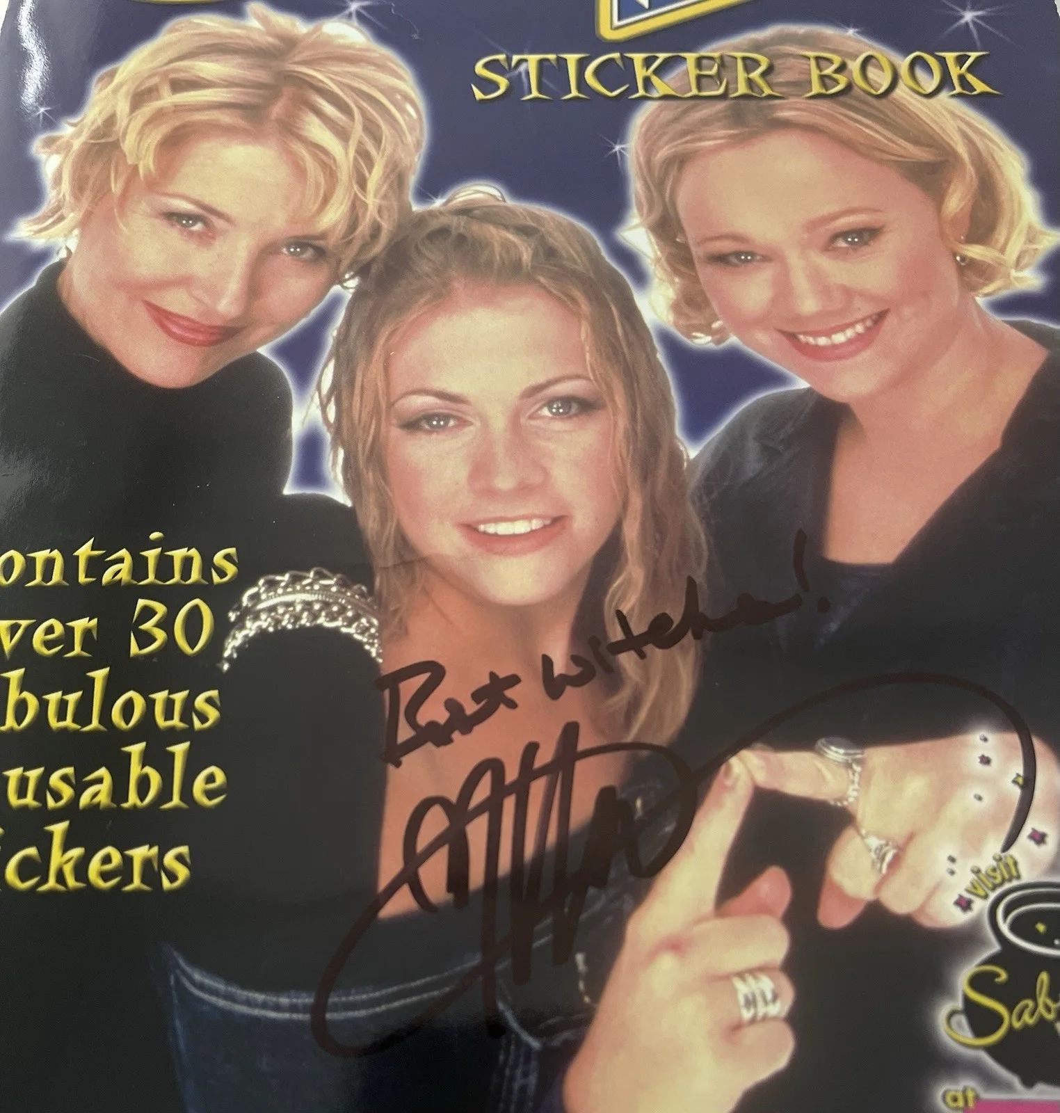 Melissa, Joan Hart — Melissa Joan Hart Signed Sticker Book-Sabrina The Teenage Witch-Jsa, image 2