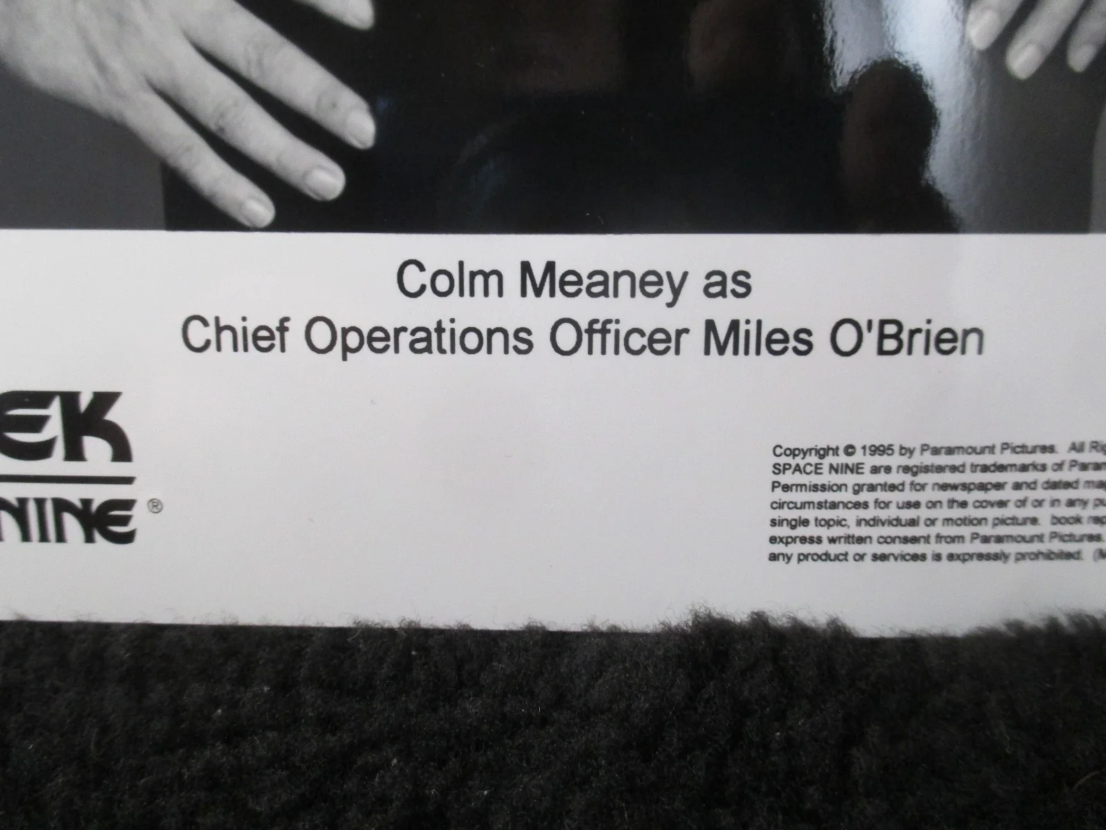 COLON MEANEY — Star Trek The Next Generation COLM MEANEY signed B&W photo, image 3