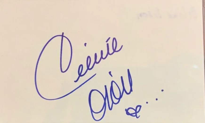 Celine Dion — CELINE DION SIGNED AUTOGRAPH INDEX CARD ENCAPSULATED PSA POWER BALLADS UNISON C, изображение 2