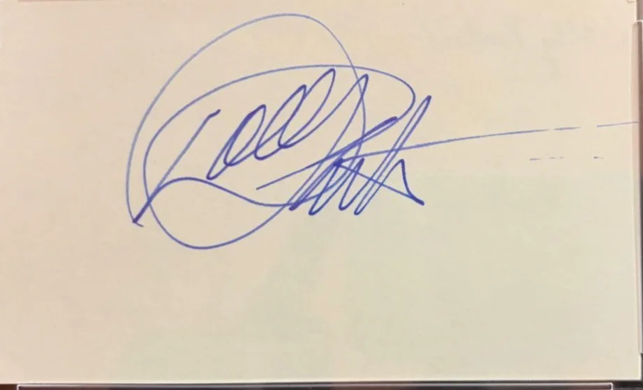 Dolly Parton — DOLLY PARTON SIGNED AUTOGRAPHED INDEX CARD ENCAPSULATED PSA HERE YOU COME AGAIN, image 2
