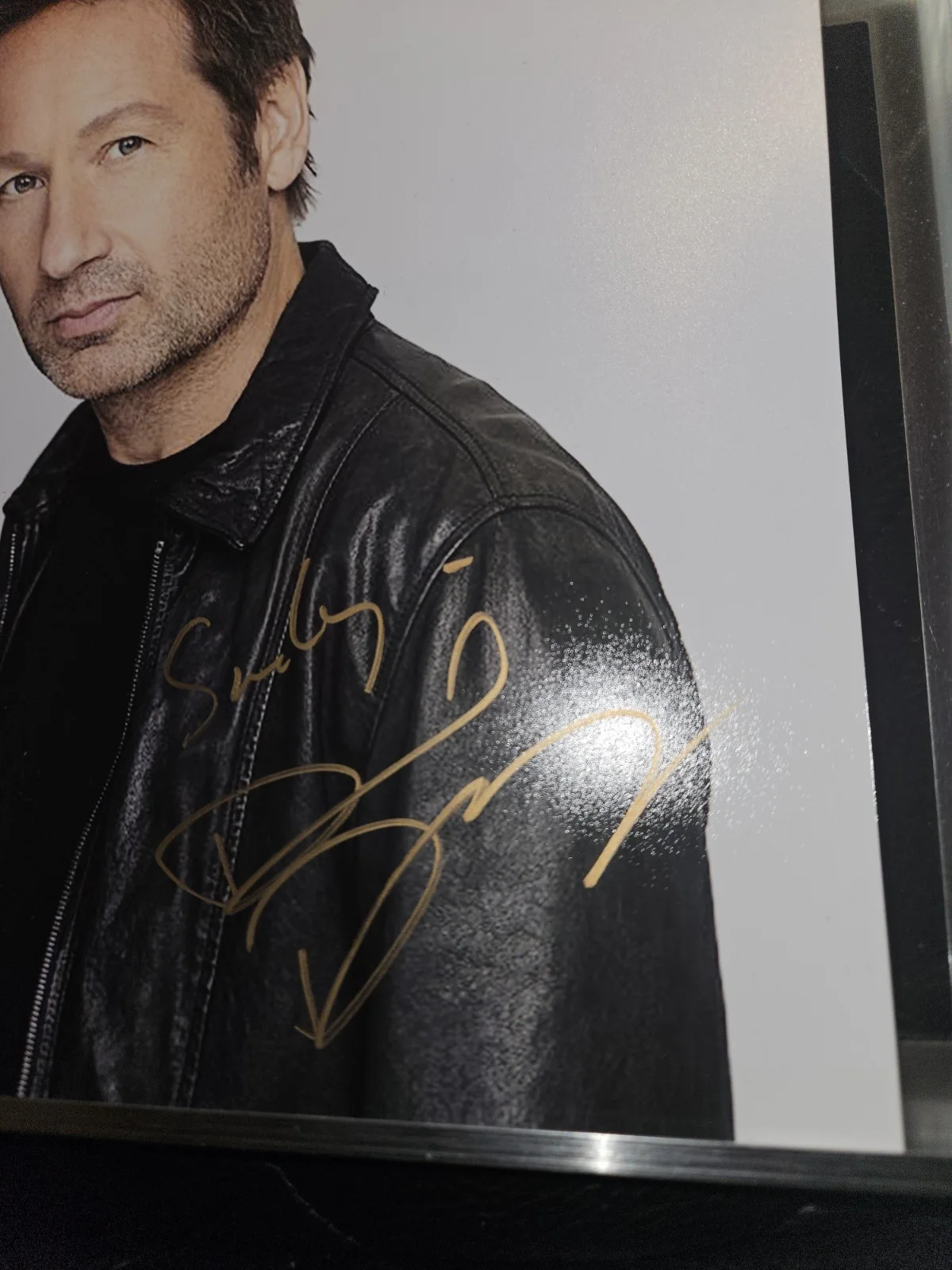 David Duchovny Signed Photo X-Files Fox Mulder Framed, image 2