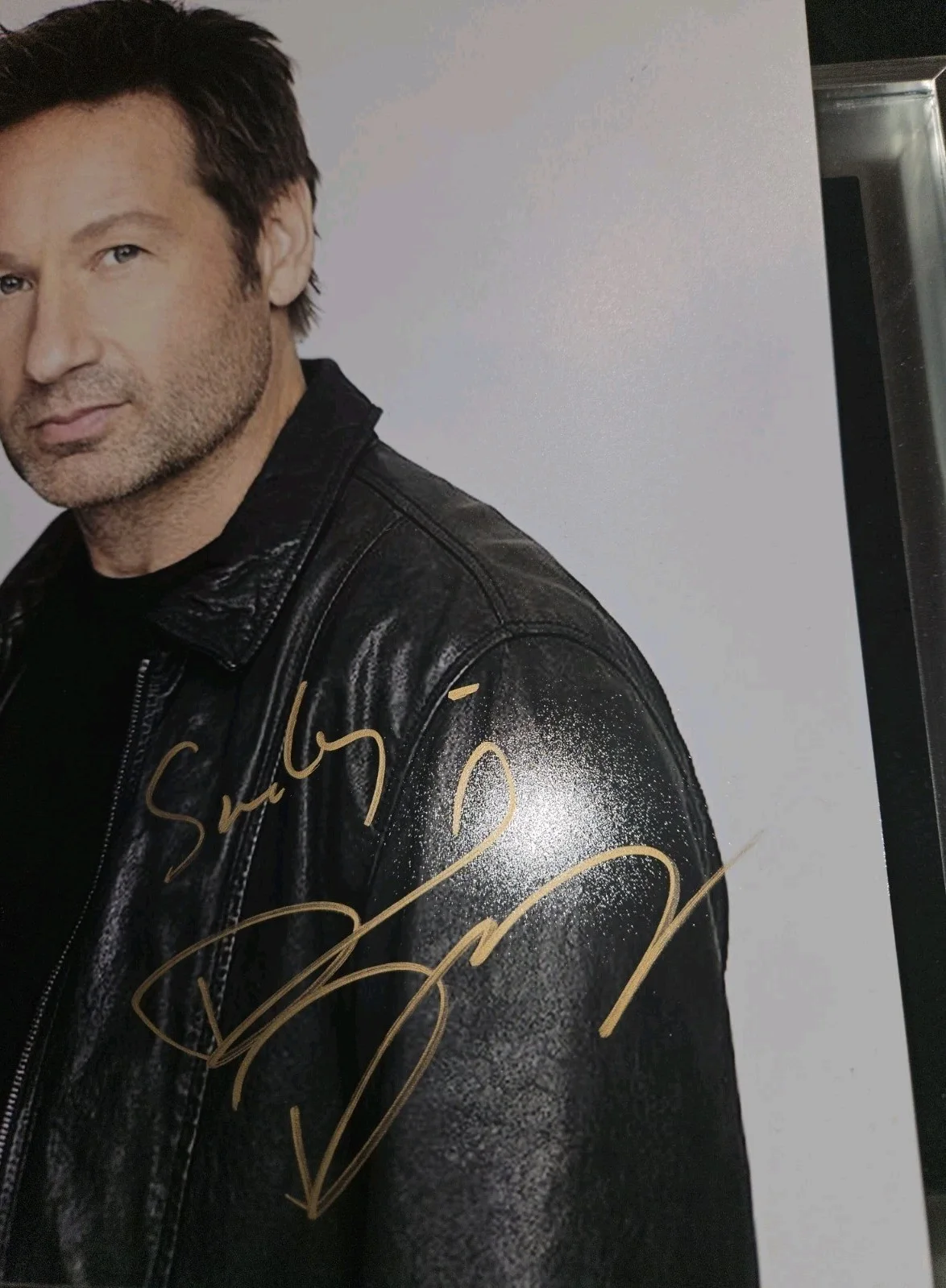 David Duchovny Signed Photo X-Files Fox Mulder Framed, image 3