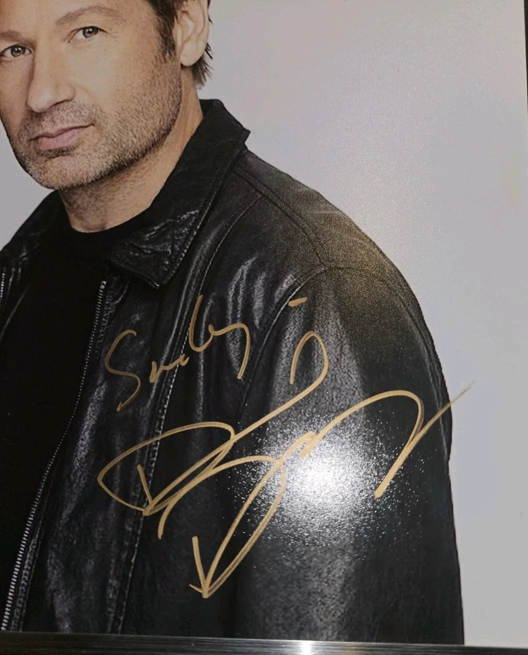 David Duchovny Signed Photo X-Files Fox Mulder Framed, image 4