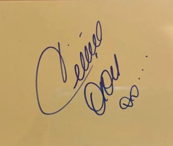 Celine Dion — CELINE DION SIGNED AUTOGRAPH INDEX CARD ENCAPSULATED PSA POWER BALLADS UNISON B, изображение 2