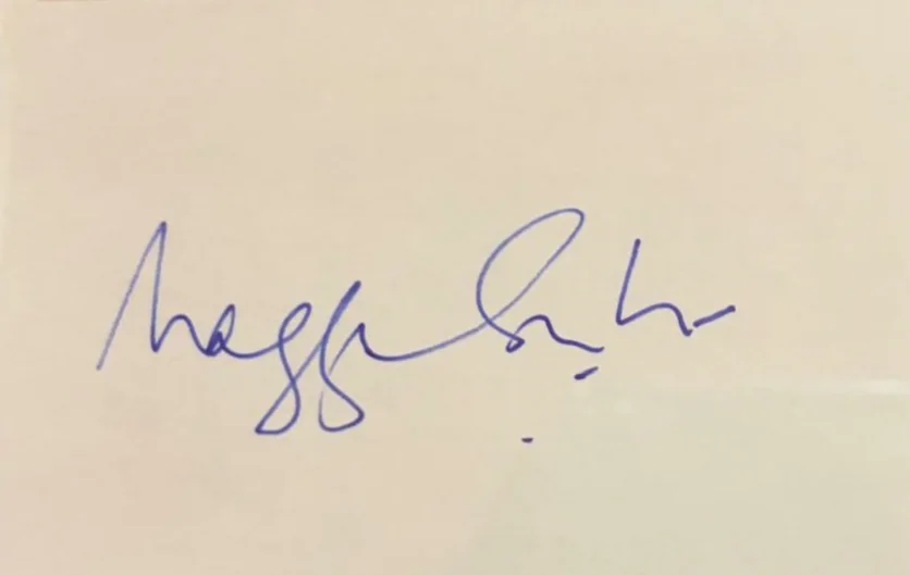 Maggie Smith — MAGGIE SMITH SIGNED AUTOGRAPHED INDEX CARD ENCAPSULATED PSA RARE HARRY POTTER, image 2