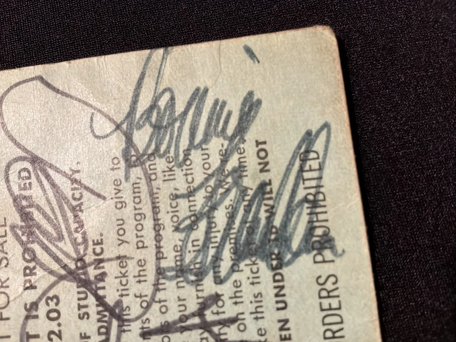 Mackenzie Phillips — One Day At A Time Signed Ticket Stub Bertinelli Phillips Franklin Harrington, image 5