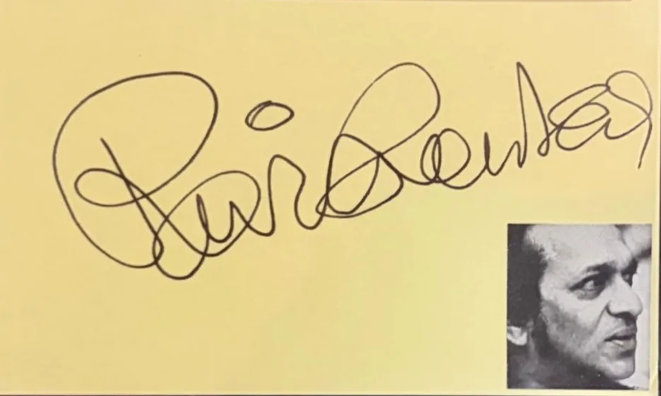 Ravi Shankar — RAVI SHANKAR SIGNED INDEX CARD ENCAPSULATED PSA THE CONCERT FOR BANGLADESH, изображение 2