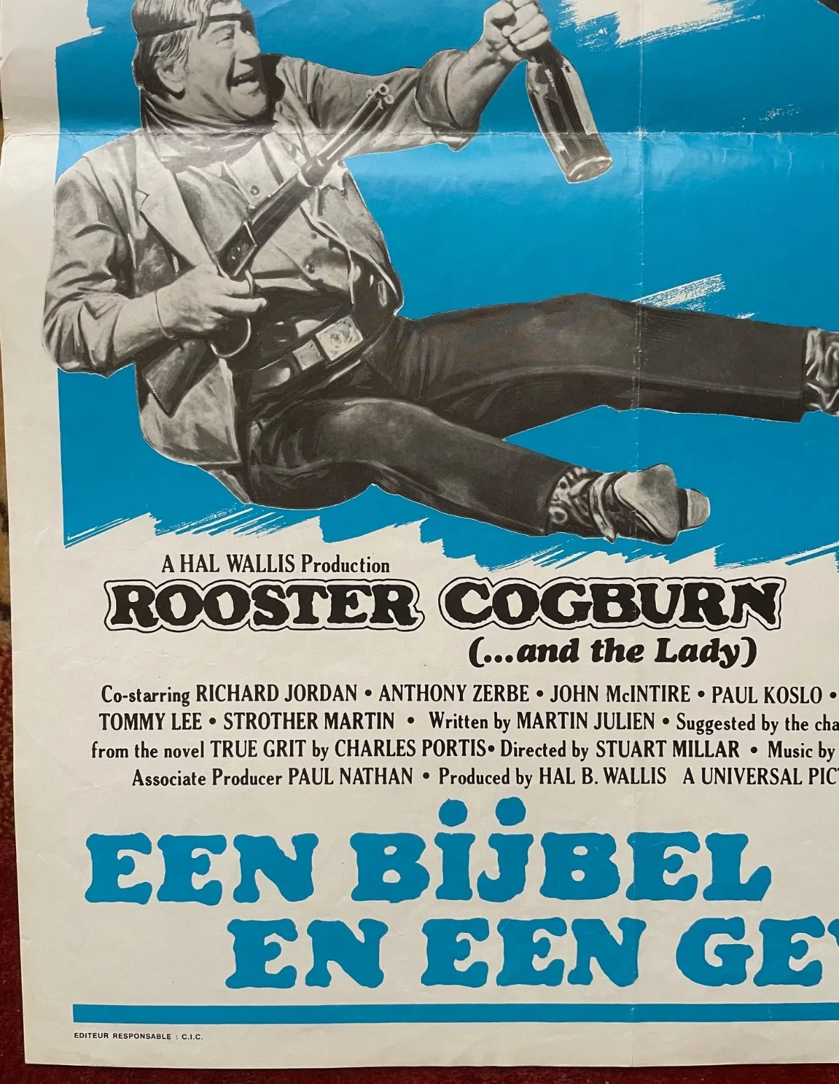 ROOSTER COGBURN (1975) Original Belgian Movie Poster John Wayne, image 4