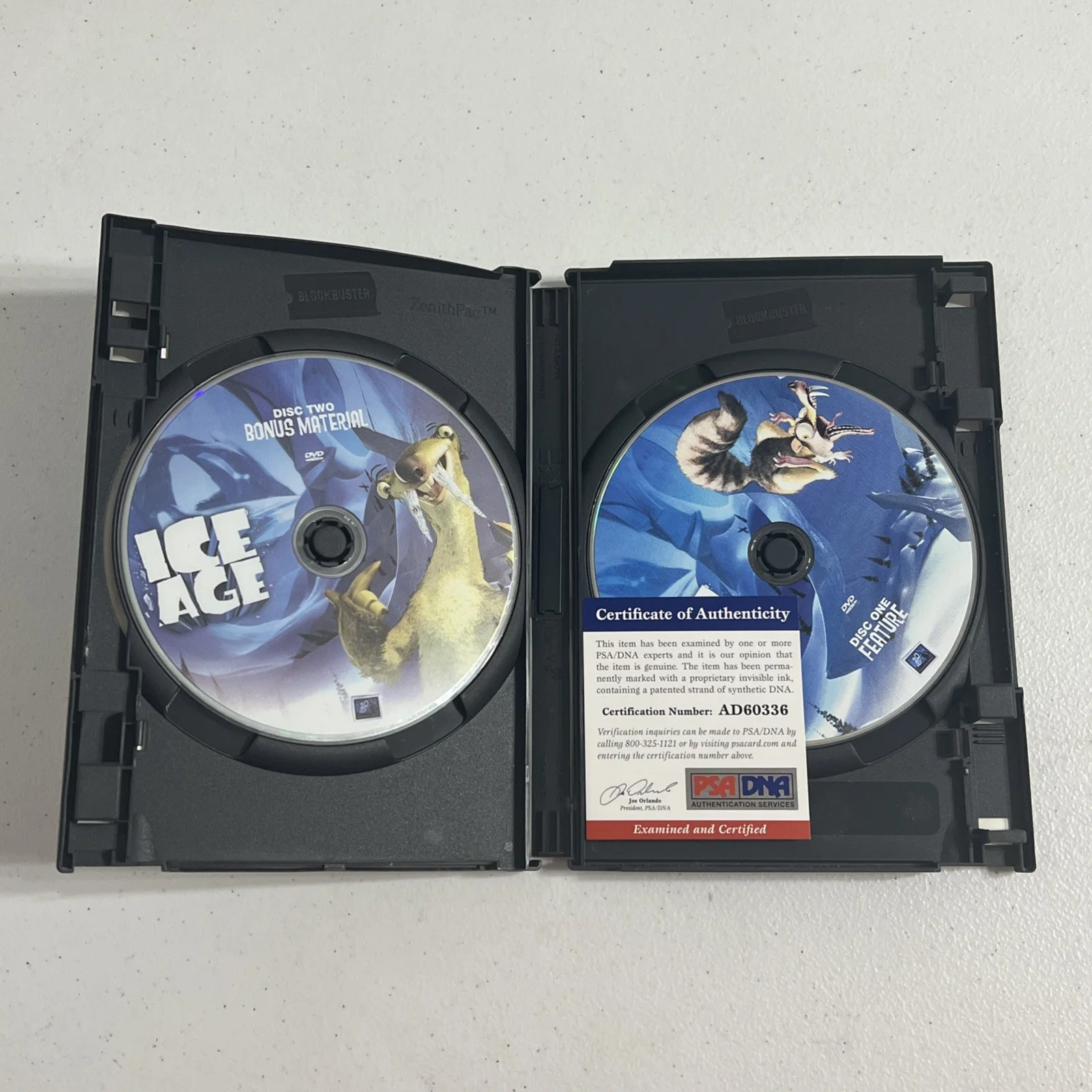Ray Romano & Denis Leary Signed Autographed Ice Age DVD Actor Comedian PSA DNA, изображение 3