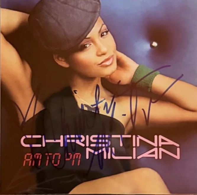 Christina Milian — CHRISTINA MILIAN SIGNED AUTOGRAPHED CD INSERT ENCAPSULATED PSA RARE AM TO PM, изображение 2