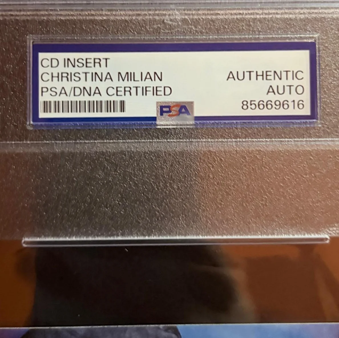 Christina Milian — CHRISTINA MILIAN SIGNED AUTOGRAPHED CD INSERT ENCAPSULATED PSA RARE AM TO PM, изображение 3