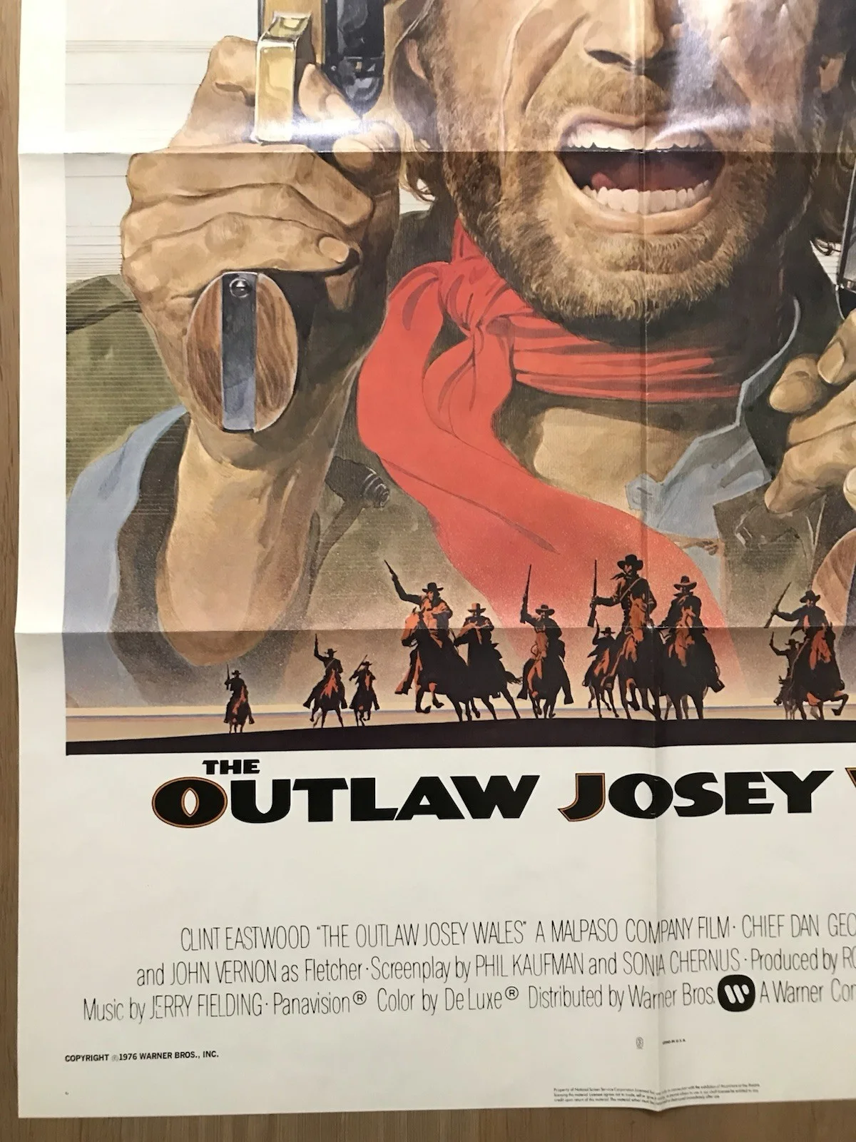 The Outlaw Josey Wales (1976 ),Original US One Sheet Poster Clint Eastwood, изображение 5