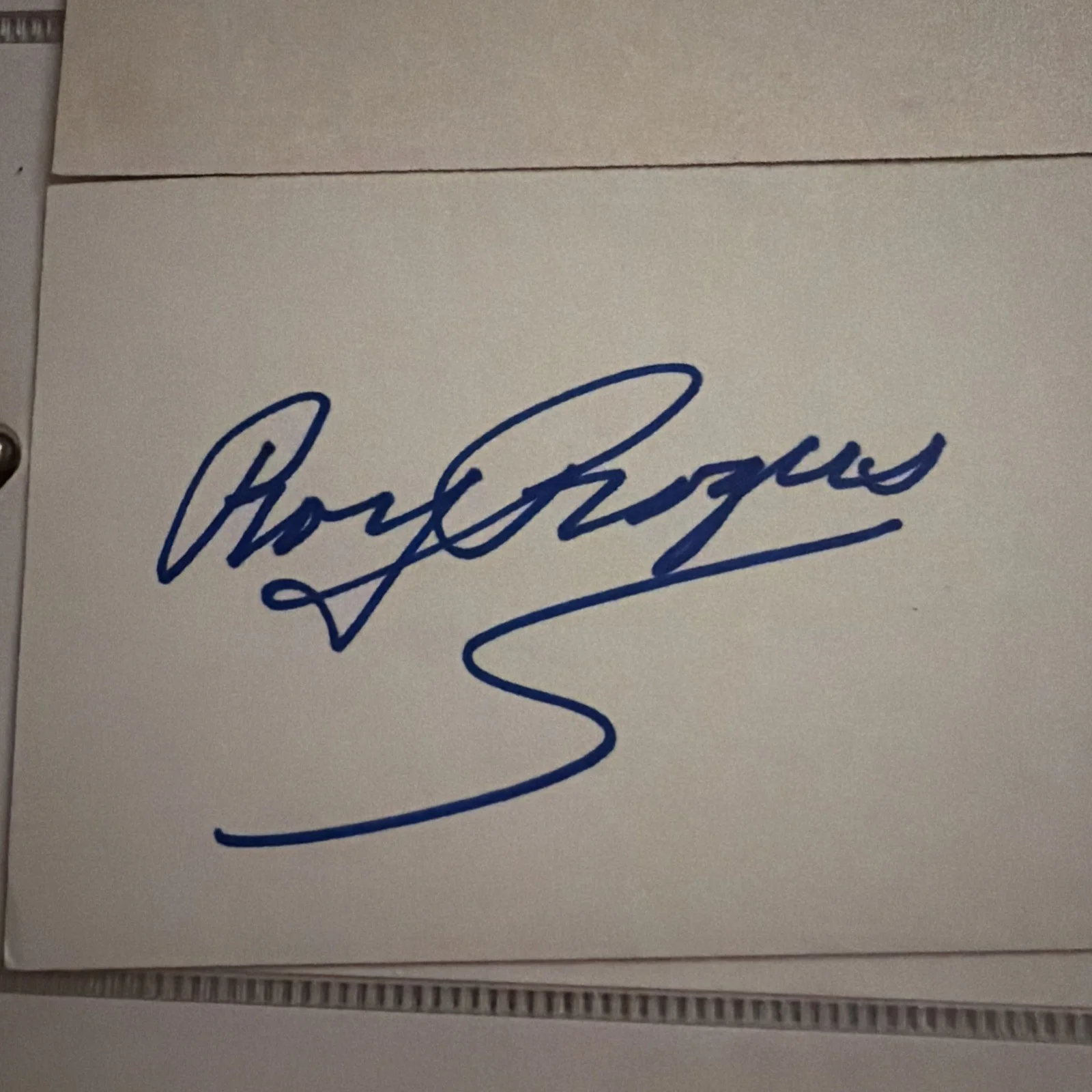 Roy Rogers & Dale Evans Signed Index Cards Autograph Lot – Western Legends, image 2