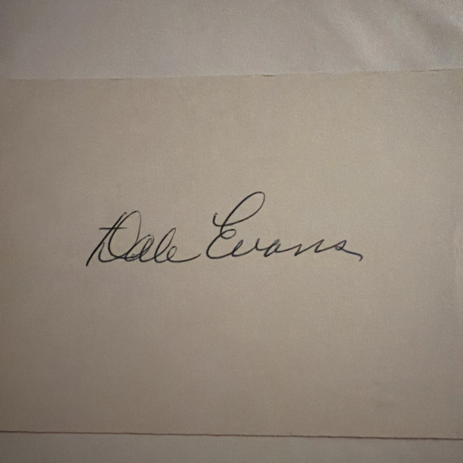 Roy Rogers & Dale Evans Signed Index Cards Autograph Lot – Western Legends, image 3