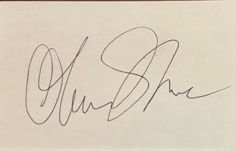 Oliver Stone — OLIVER STONE SIGNED AUTOGRAPHED INDEX CARD ENCAPSULATED PSA MIDNIGHT EXPRESS, image 2
