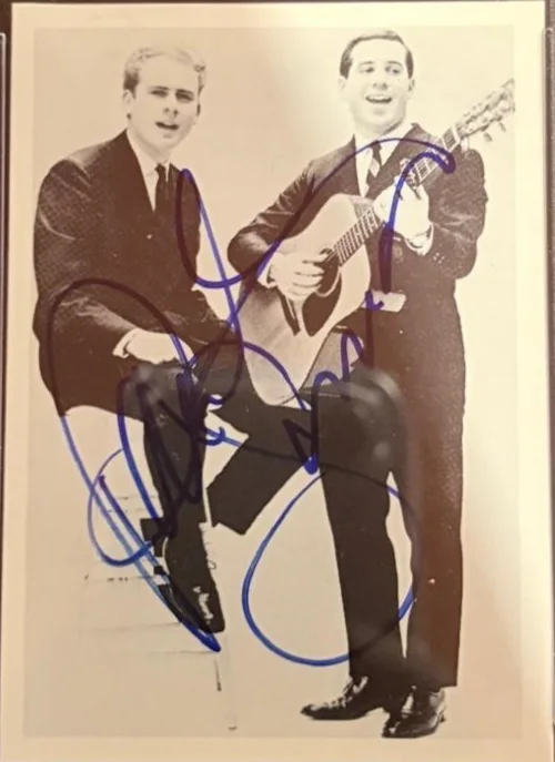 Paul Simon — PAUL SIMON SIGNED TRADING CARD ENCAPSULATED PSA GARFUNKEL SILENCE THE BOXER, изображение 2