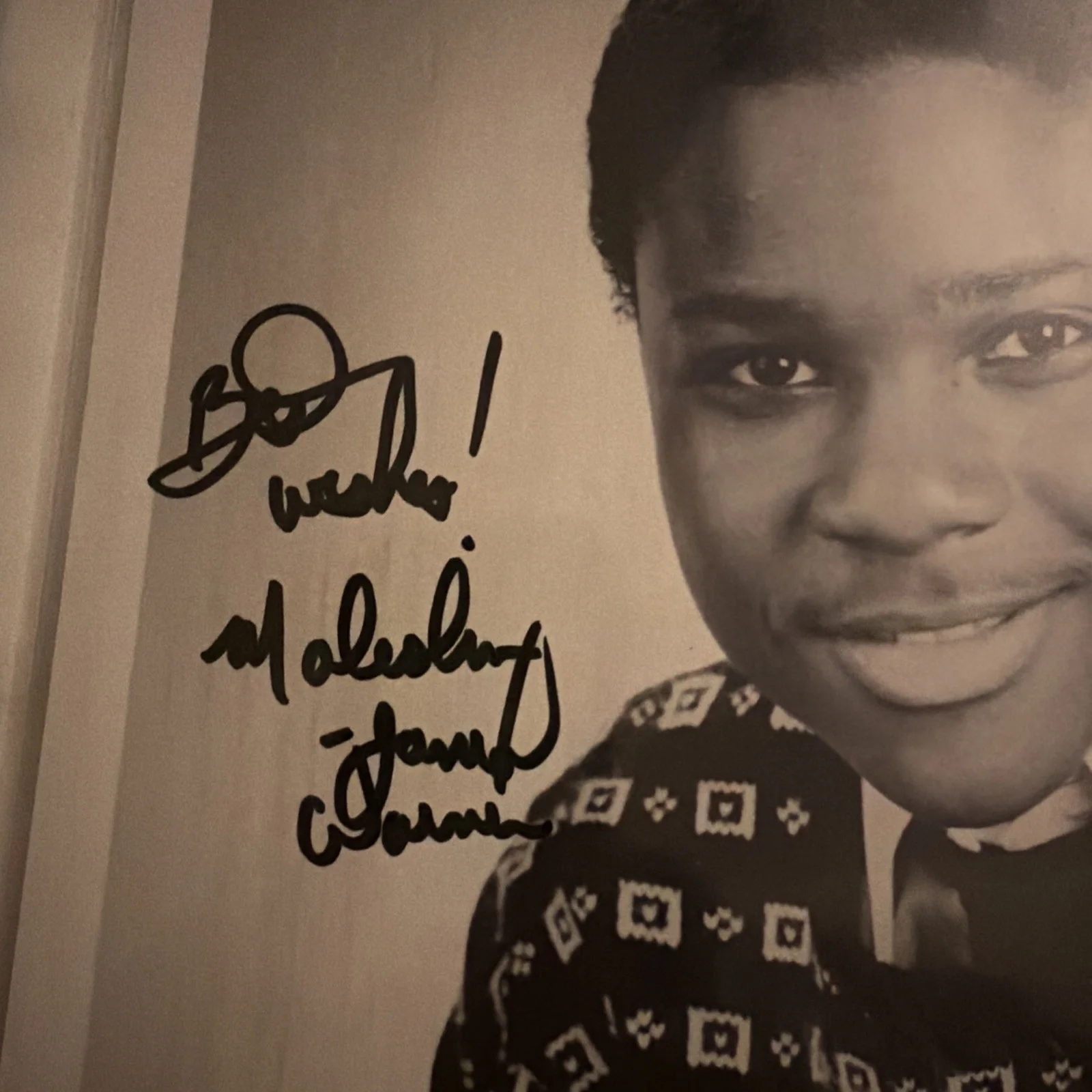 Malcolm-Jamal Warner Signed Photo Autograph – Cosby Show Theo, изображение 2