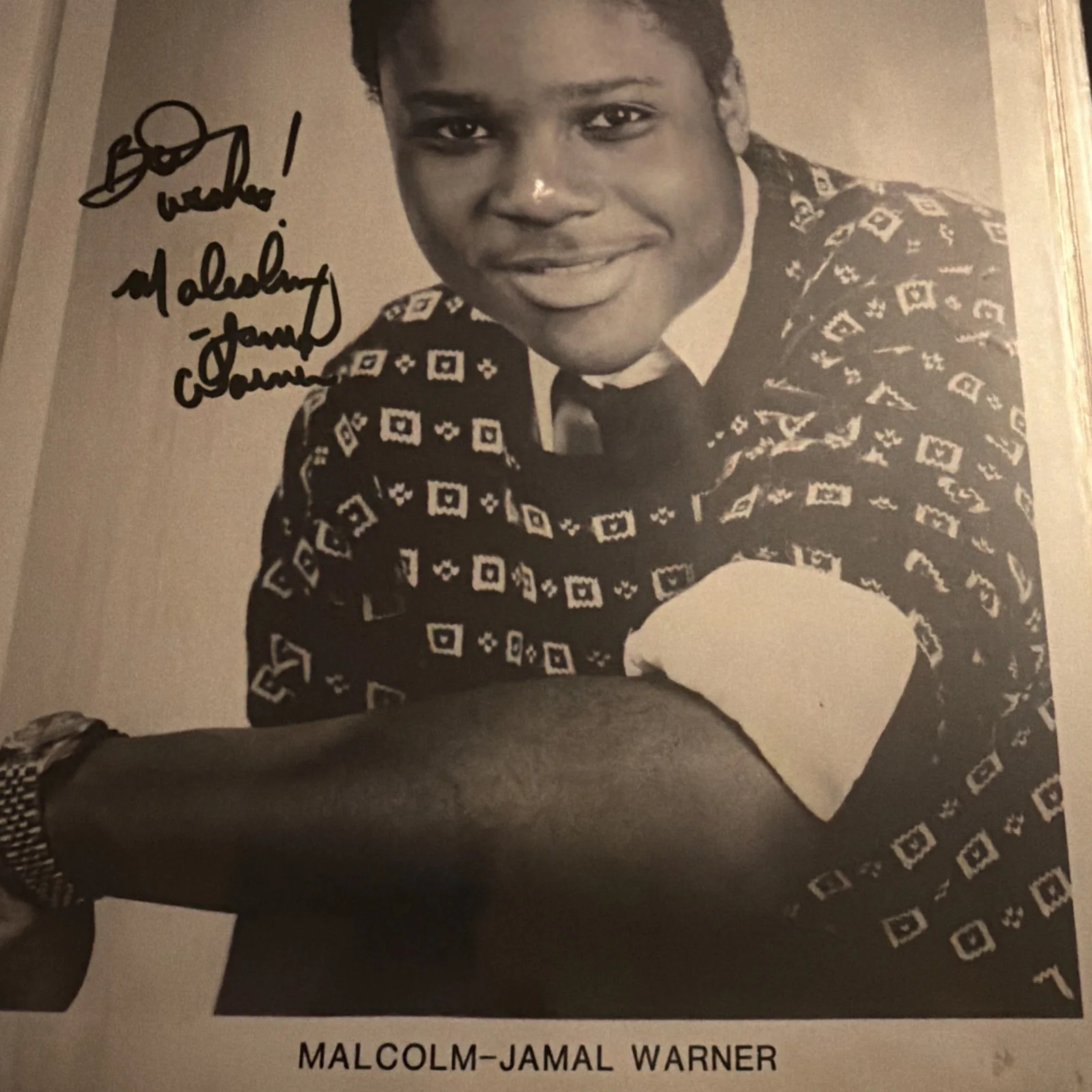 Malcolm-Jamal Warner Signed Photo Autograph – Cosby Show Theo, изображение 3