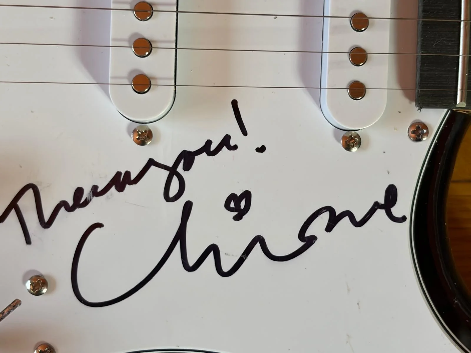 Lindsey Buckingham, Christine Mcvie — LINDSEY BUCKINGHAM CHRISTINE MCVIE SIGNED STRATOCASTER GUITAR FLEETWOOD MAC PSA, image 3