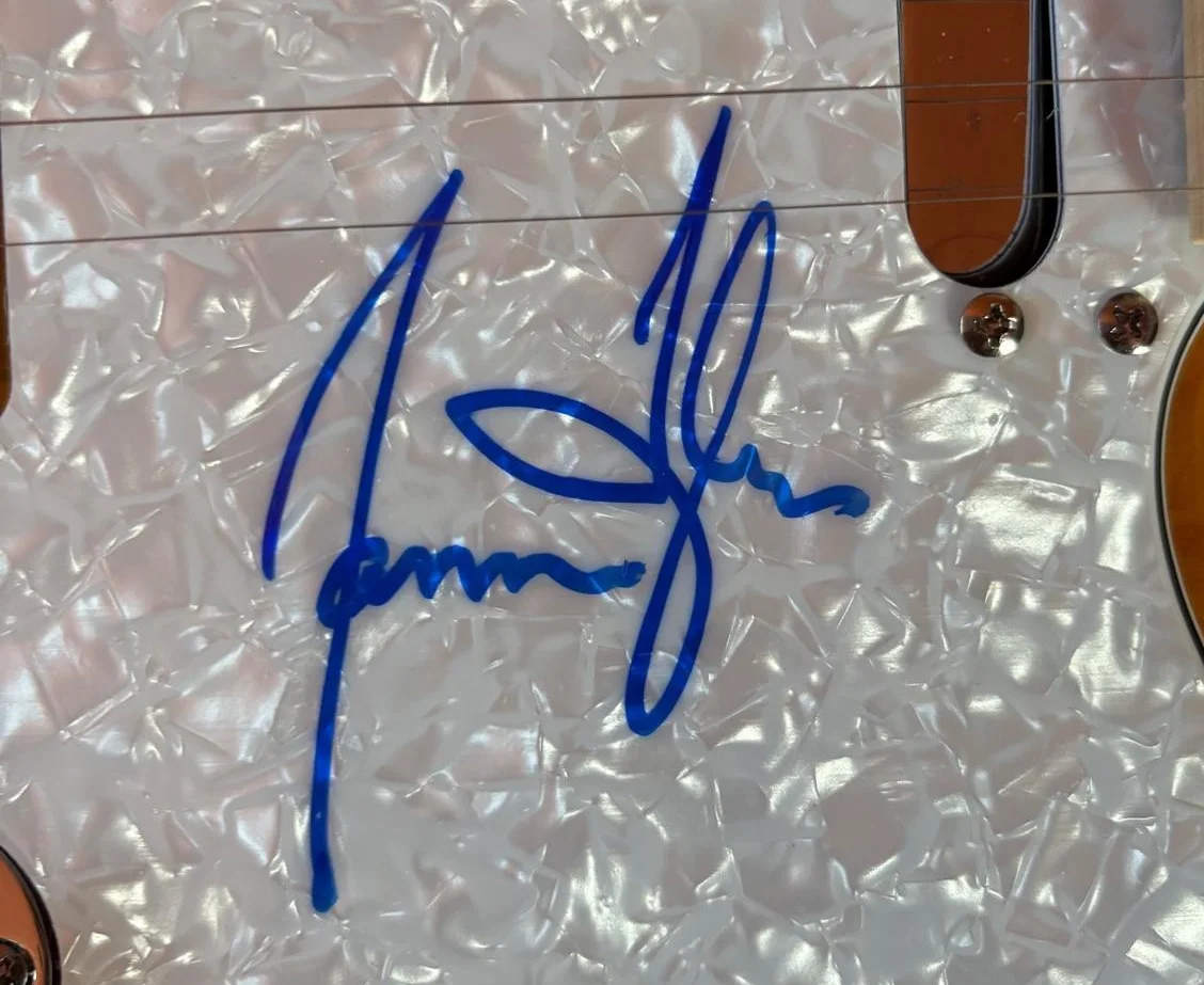 James Taylor — JAMES TAYLOR SIGNED TELECASTER GUITAR FIRE AND RAIN SWEET BABY JAMES PSA COA A, изображение 3