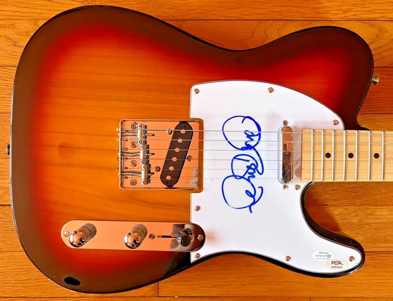 Jon Von Jovi — JON BON JOVI SIGNED AUTOGRAPHED TELECASTER GUITAR FULL NAME NEW JERSEY PSA C