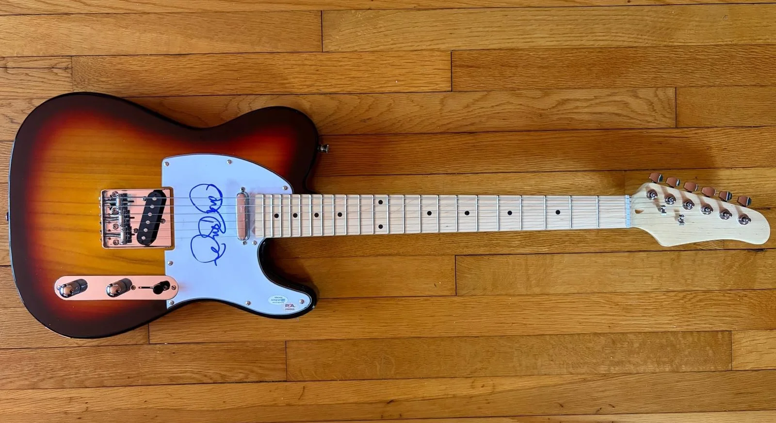Jon Von Jovi — JON BON JOVI SIGNED AUTOGRAPHED TELECASTER GUITAR FULL NAME NEW JERSEY PSA C, image 2