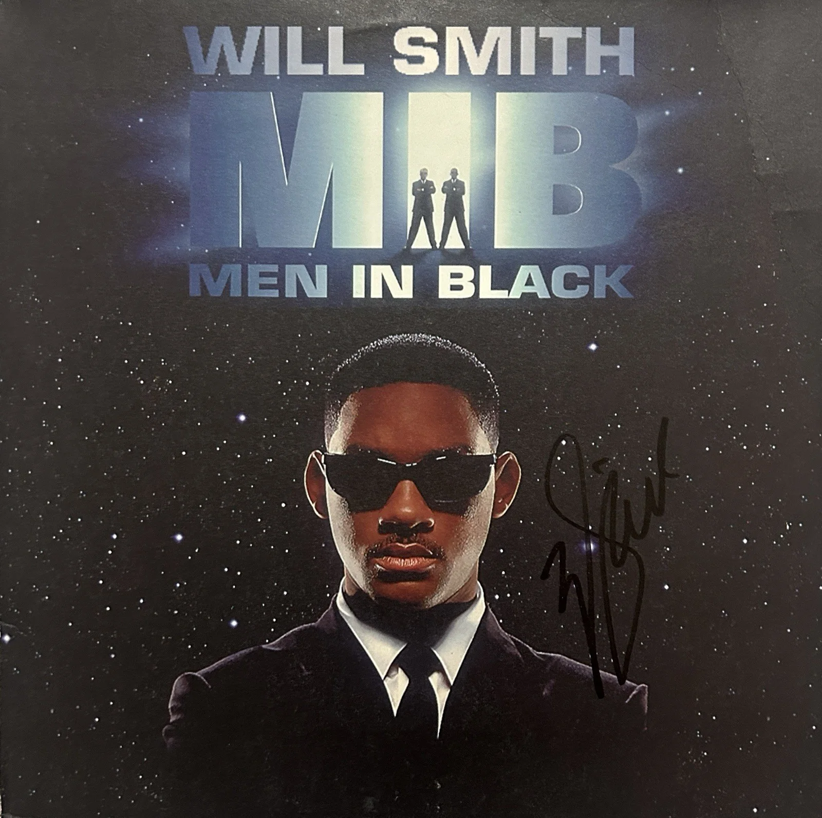 WILL SMITH SIGNED MEN IN BLACK VINYL AUTOGRAPH BECKETT COA, image 2
