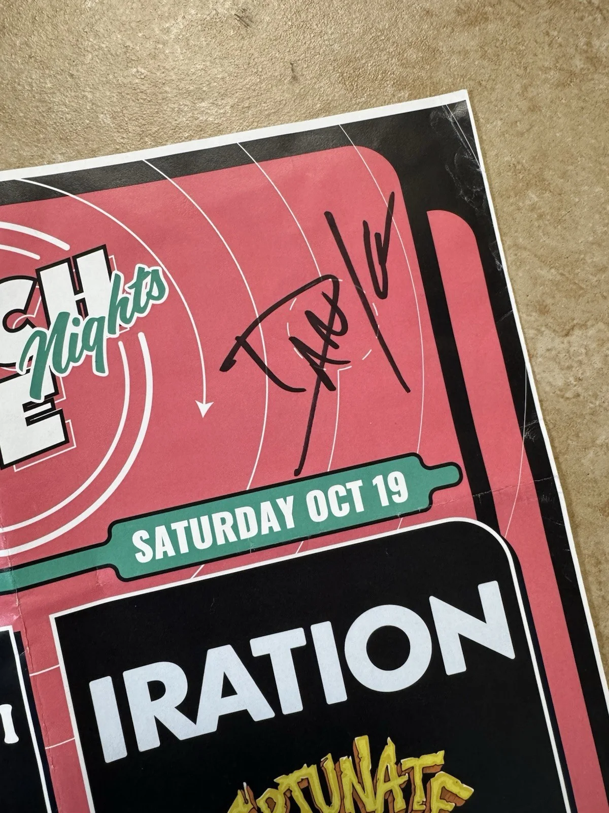 Fortunate Youth Signed Tour Poster 17 X 11 Beach Life Festival (2 Sided), изображение 3