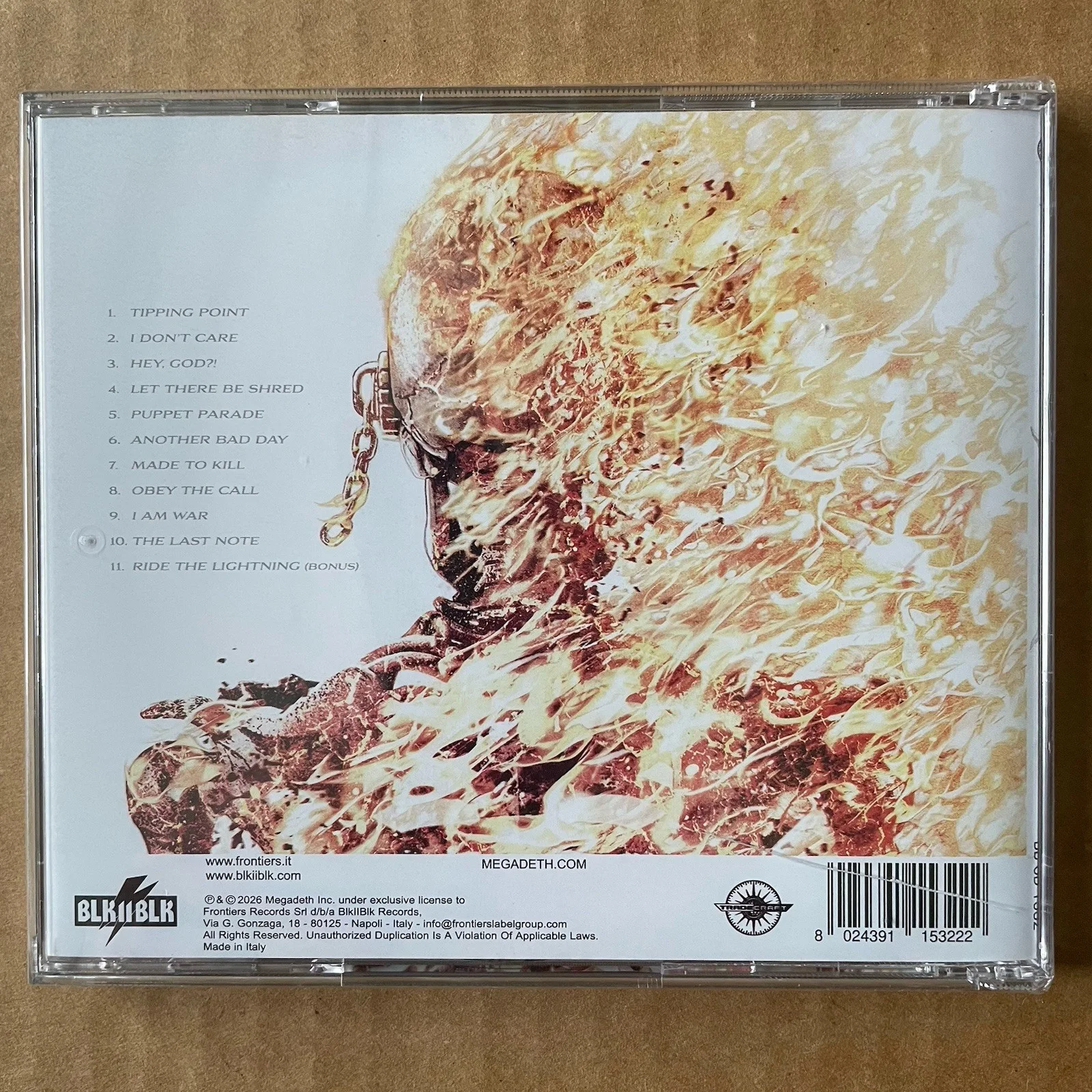 Megadeth Self Titled SIGNED CD 2026 AUTOGRAPHED Photo Insert, image 3
