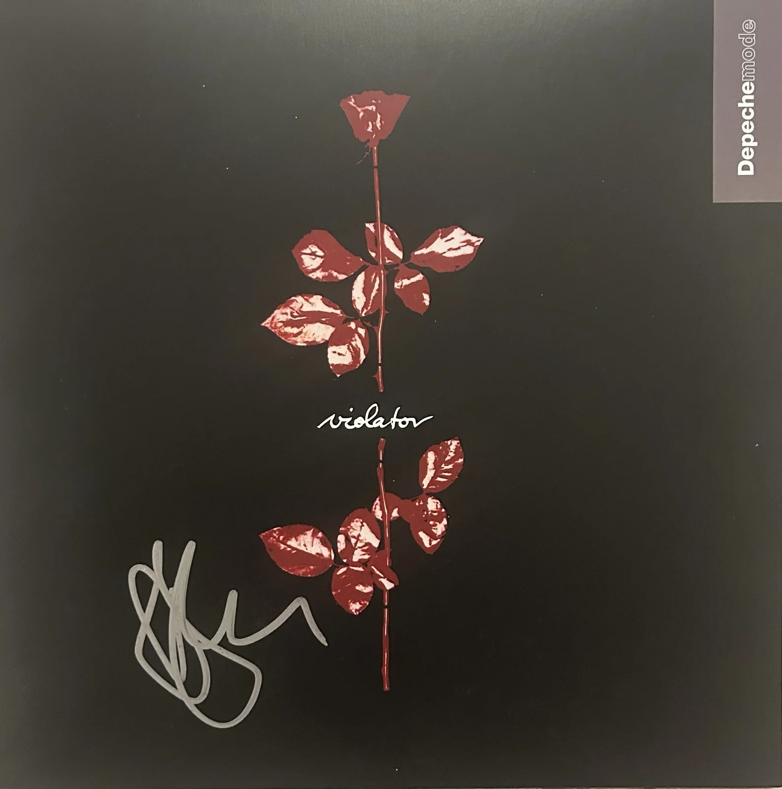 Depeche Mode Dave Gahan Beckett COA Signed Autograph Violator Vinyl LP Album, image 2