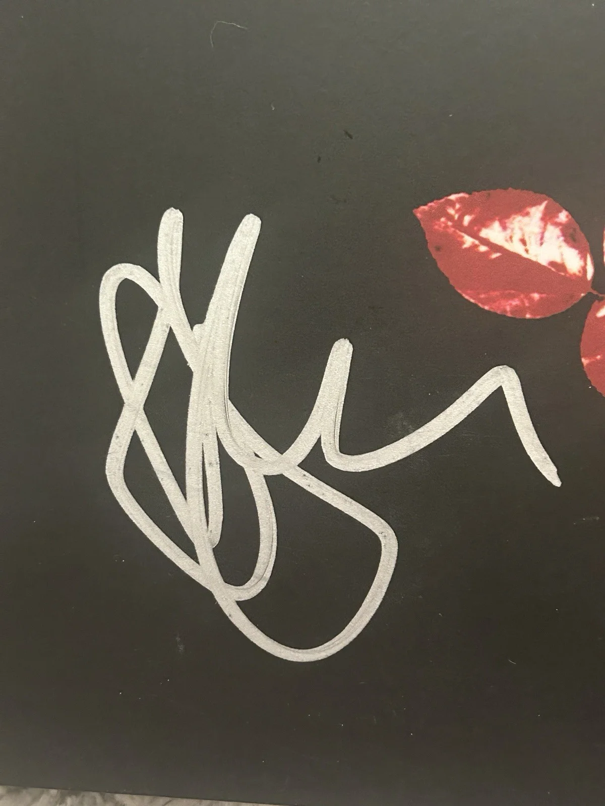 Depeche Mode Dave Gahan Beckett COA Signed Autograph Violator Vinyl LP Album, image 3