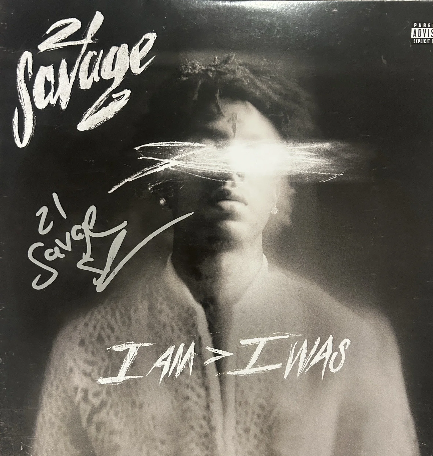 21 Savage Rapper Signed Autographed “I AM I WAS” Vinyl Record LP JSA LOA, изображение 2