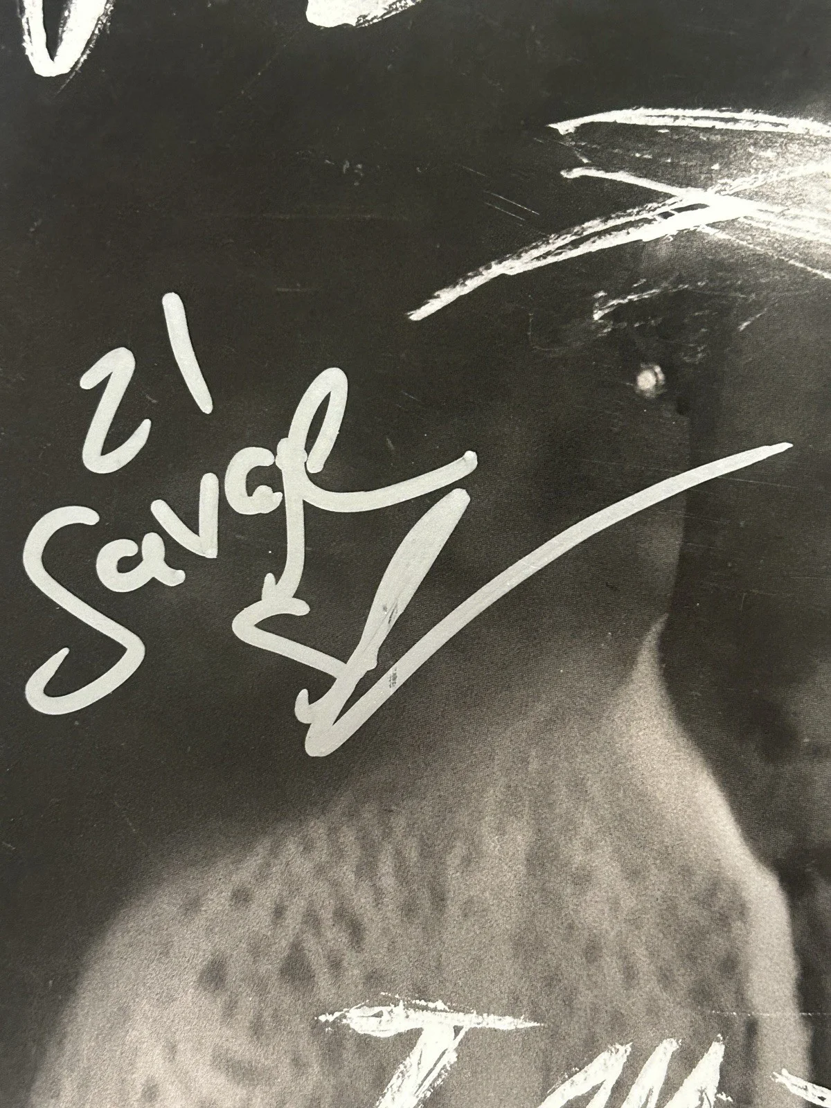 21 Savage Rapper Signed Autographed “I AM I WAS” Vinyl Record LP JSA LOA, изображение 3