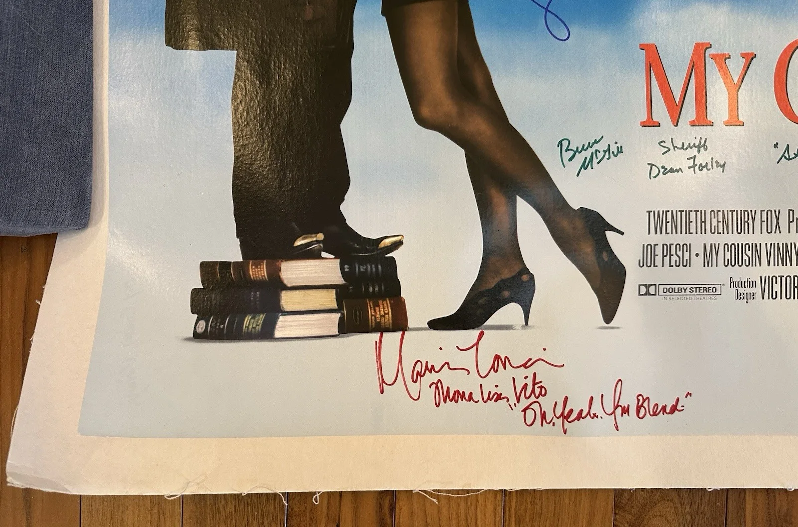 Joe, Pesci, Bruce McGill, Ralph Macchio, Marisa Tomei — My Cousin Vinny Signed Canvas Movie Poster JSA Certified, image 3