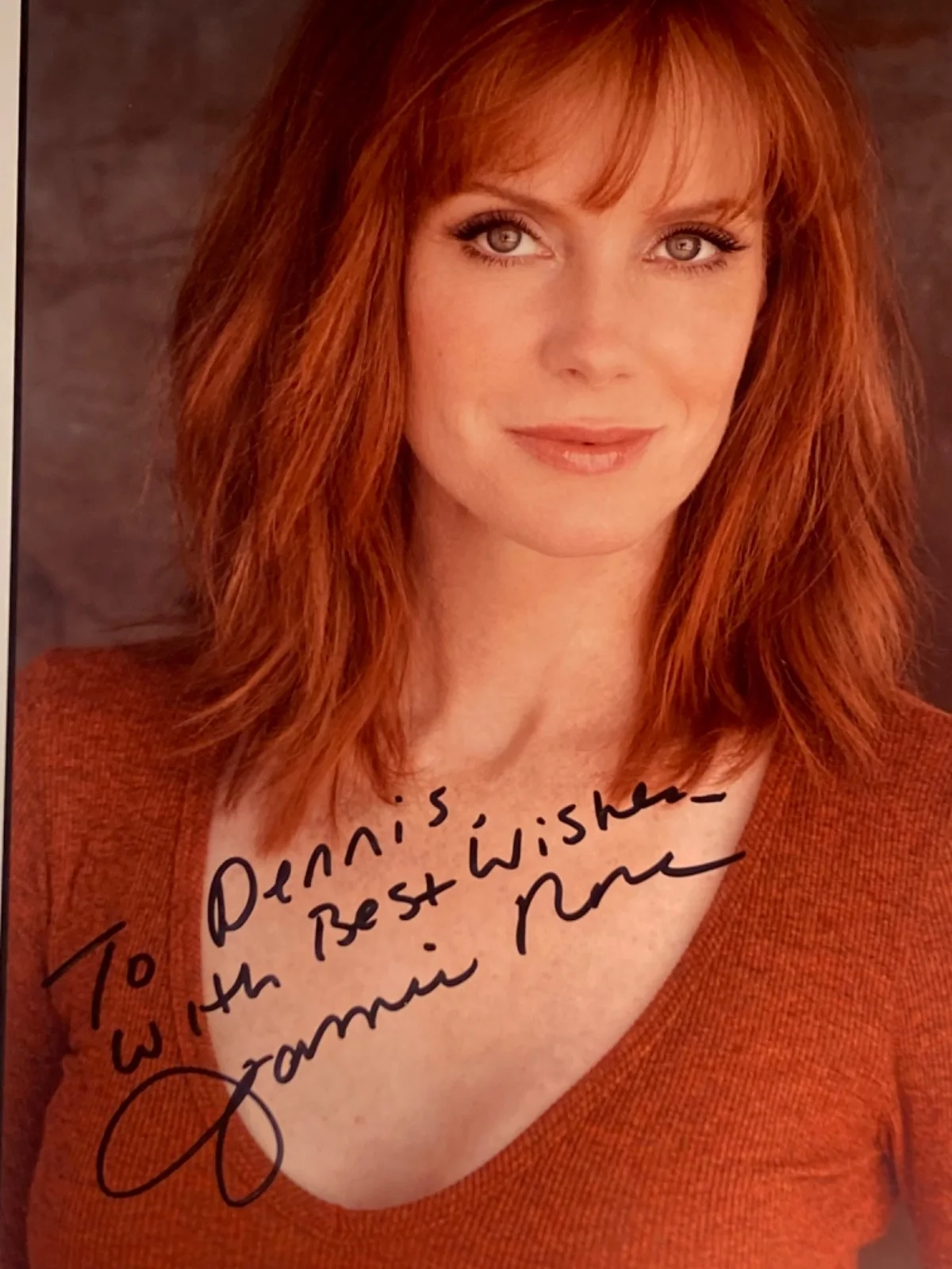 Hand SIGNED Jamie Rose 8x10 Press Photo (to dennis) St. Elsewhere, etc, изображение 3