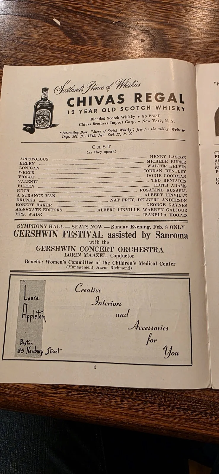 Rosalind Russell — Rosalind Russell Signed 1953 Wonderful Town Playbill, изображение 5