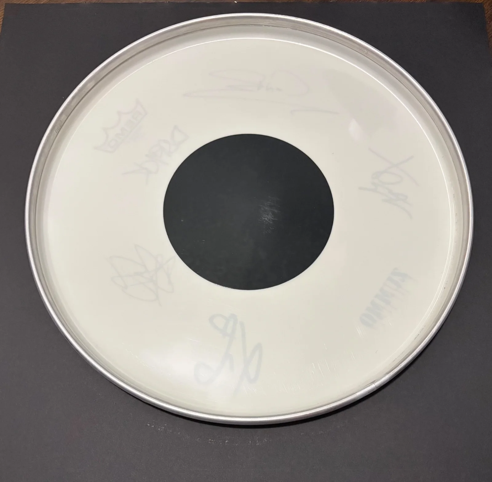 Sum 41 band signed 14” drumhead, image 5