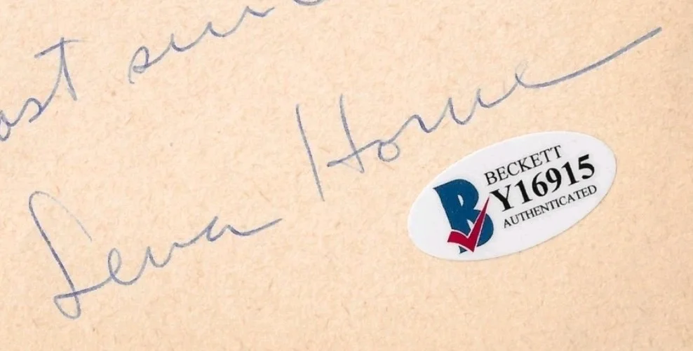 Lena Horne — Lena Horne Signed Cut Autograph Beckett Certified Hollywood Legend, image 2