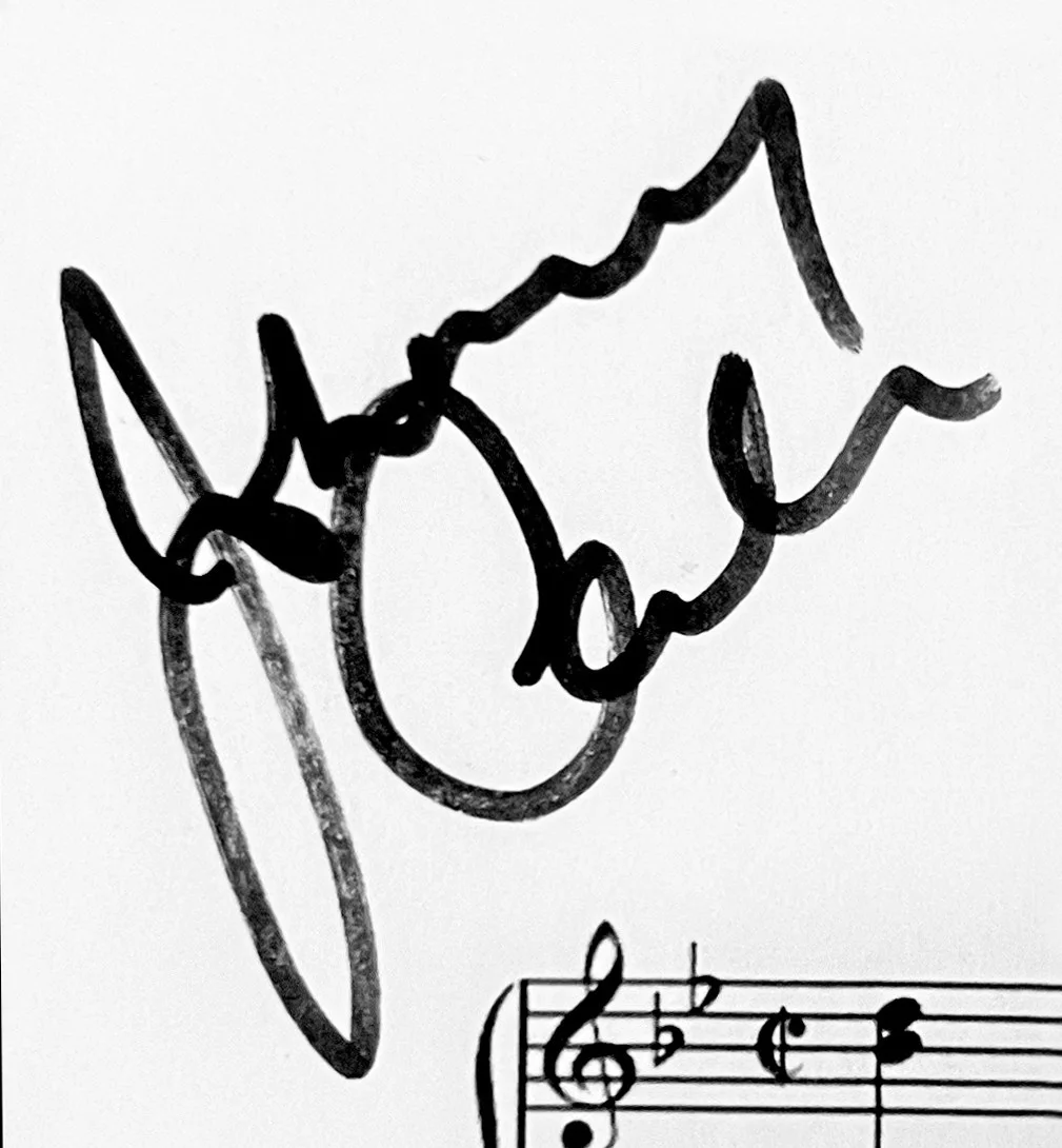 Johnny Cash — Johnny Cash Autographed Sheet Music Museum Framed Ready to Display, изображение 2