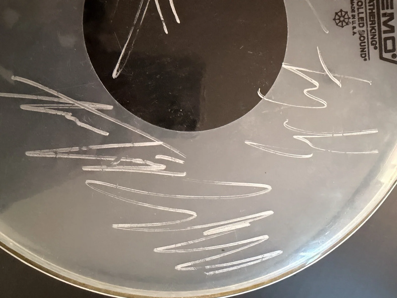 AUTHENTIC The Rev Signed A7X Drumhead - JSA COA CK67444 - White Ink REMO, image 4