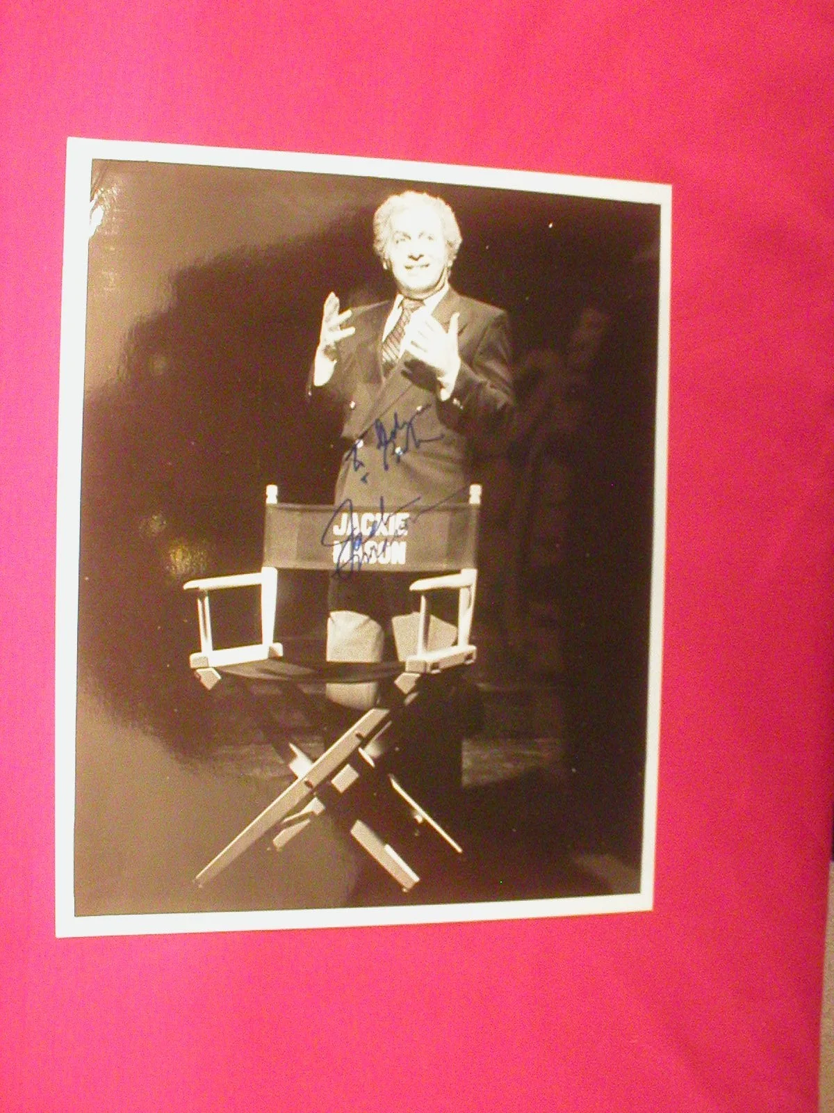 JACKIE MASON — VINTAGE JACKIE MASON SIGNED, AUTOGRAPHED, PERSONALIZED 8X10 PHOTO