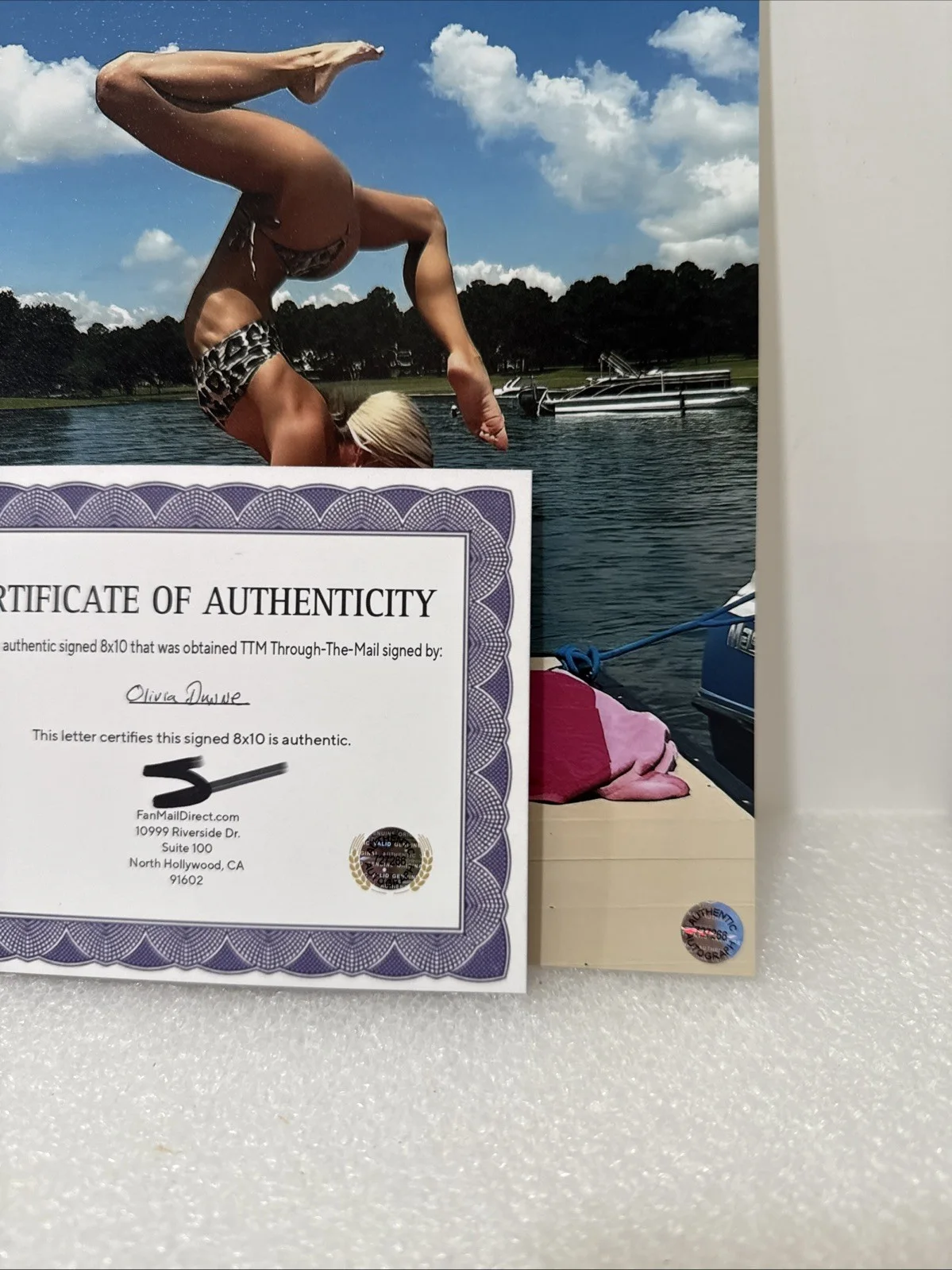 LSU Tigers gymnastics — Olivia Dunne (Gymnastics) Signed Autographed 8x10 photo AUTO COA, изображение 2