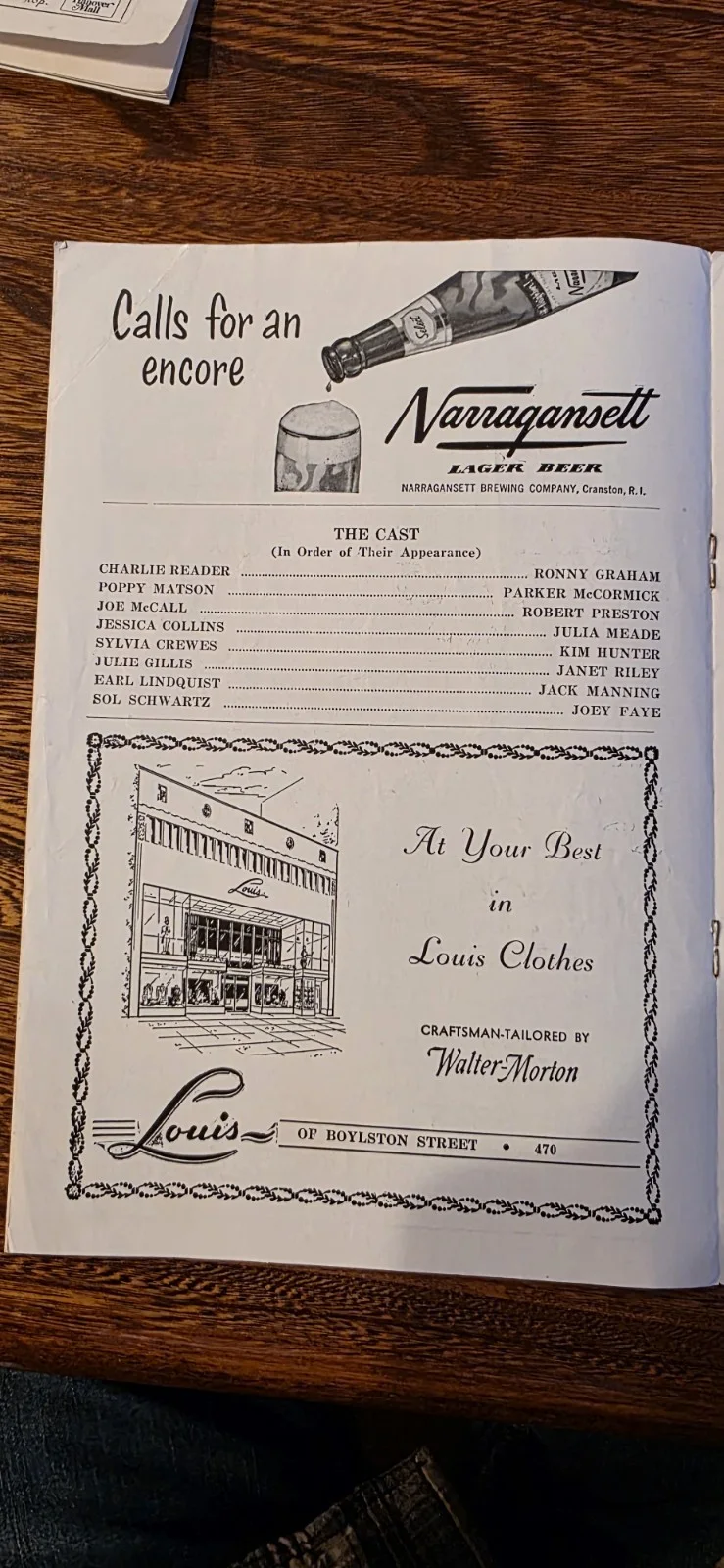 Robert Preston, Kim Hunter, Cast — Kim Hunter, Robert Preston, Julia Meade Signed Playbill The Tender Trap 1954, image 4