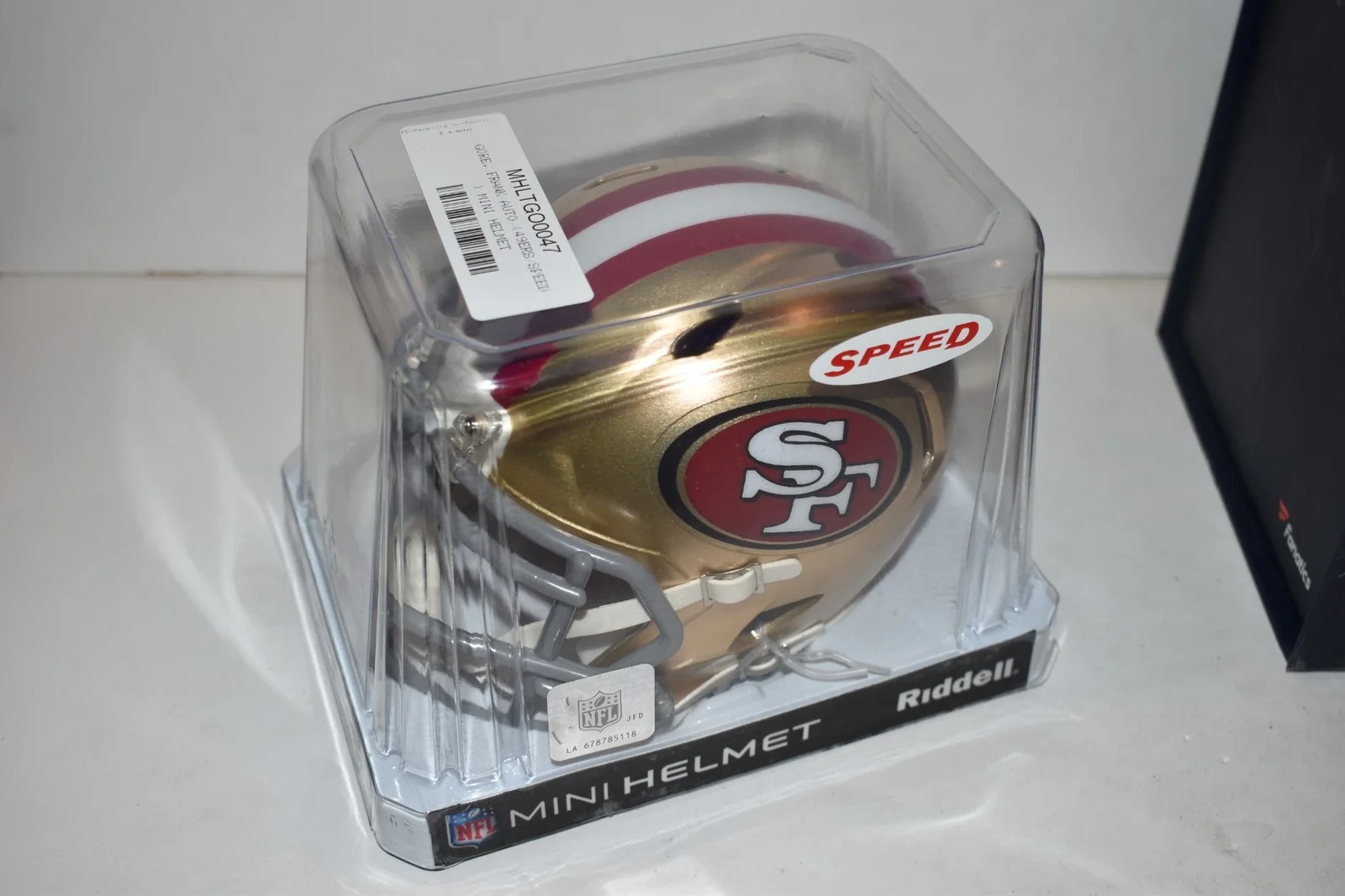 FRANK GORE — FRANK GORE SAN FRANCISCO 49ERS AUTOGRAPHED MINI HELMET MHLTGO0047 (SJL48), изображение 2