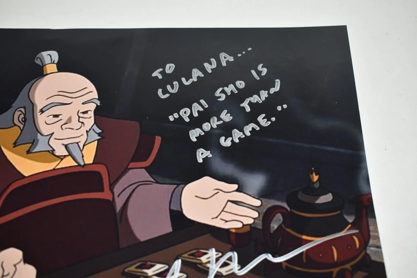 GREG BALDWIN — AVATAR: THE LAST AIRBENDER AUTOGRAPH BY GREG BALDWIN FROM IROH (SJL47), image 2
