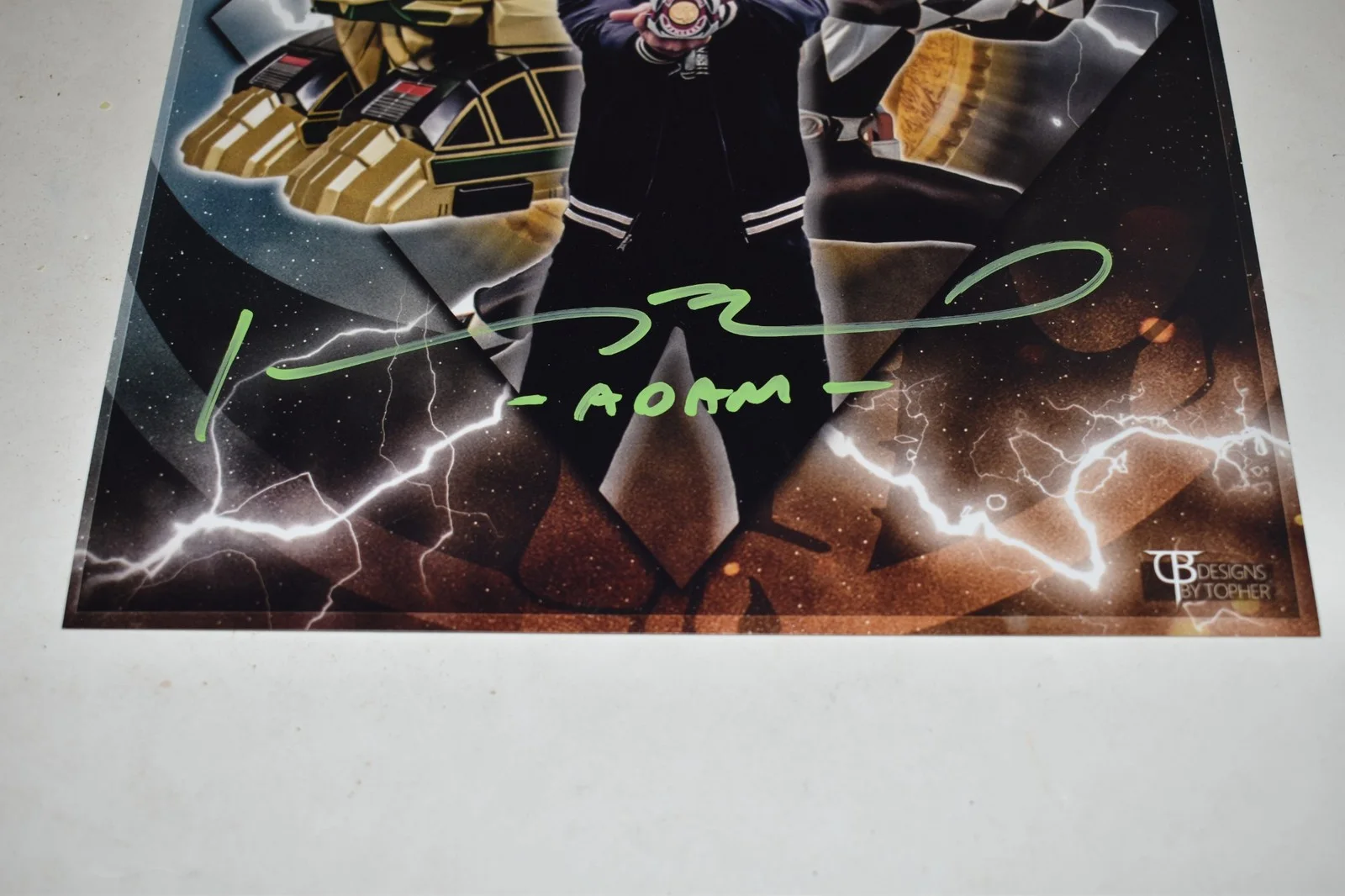 ADAM PARK — POWER RANGERS PHOTO SIGNED BY ADAM PARK (SJL44), изображение 3