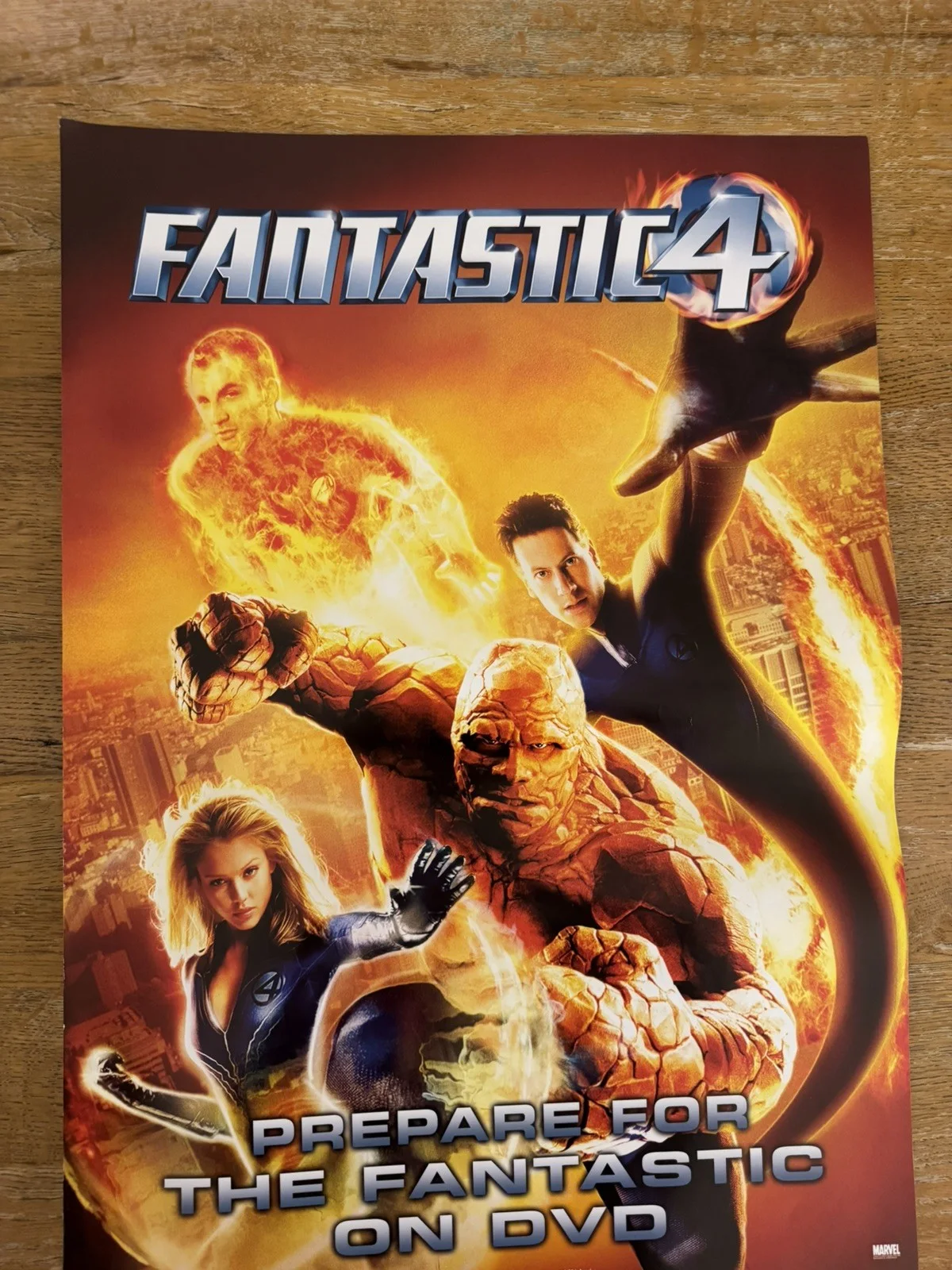 The Fantastic Four prayer Original Video DVD Shop VHS Poster 2004 Rare, изображение 3