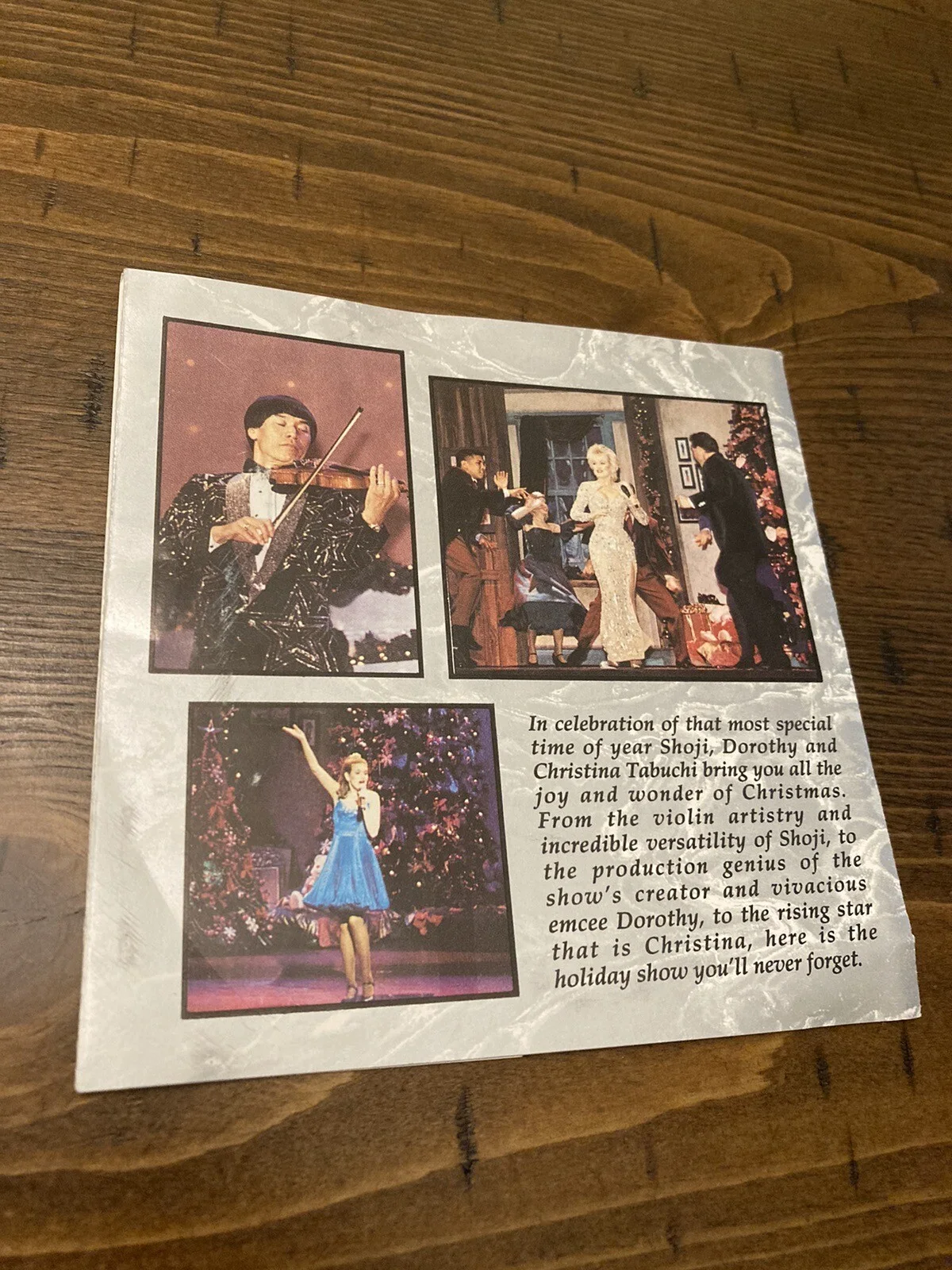 Shoji Tabuchi Autograph Signed Booklet Cover From Christmas CD (booklet Only), изображение 5