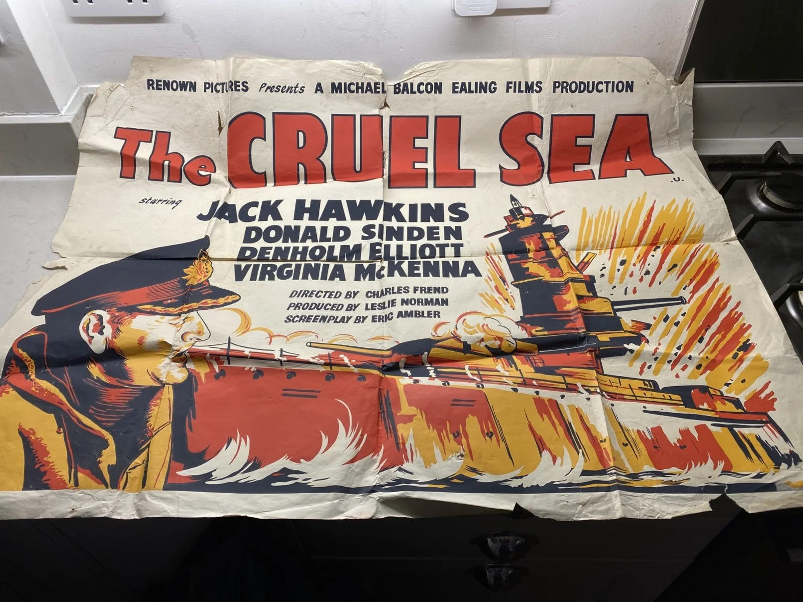 The Cruel Sea (1953) UK poster, image 4