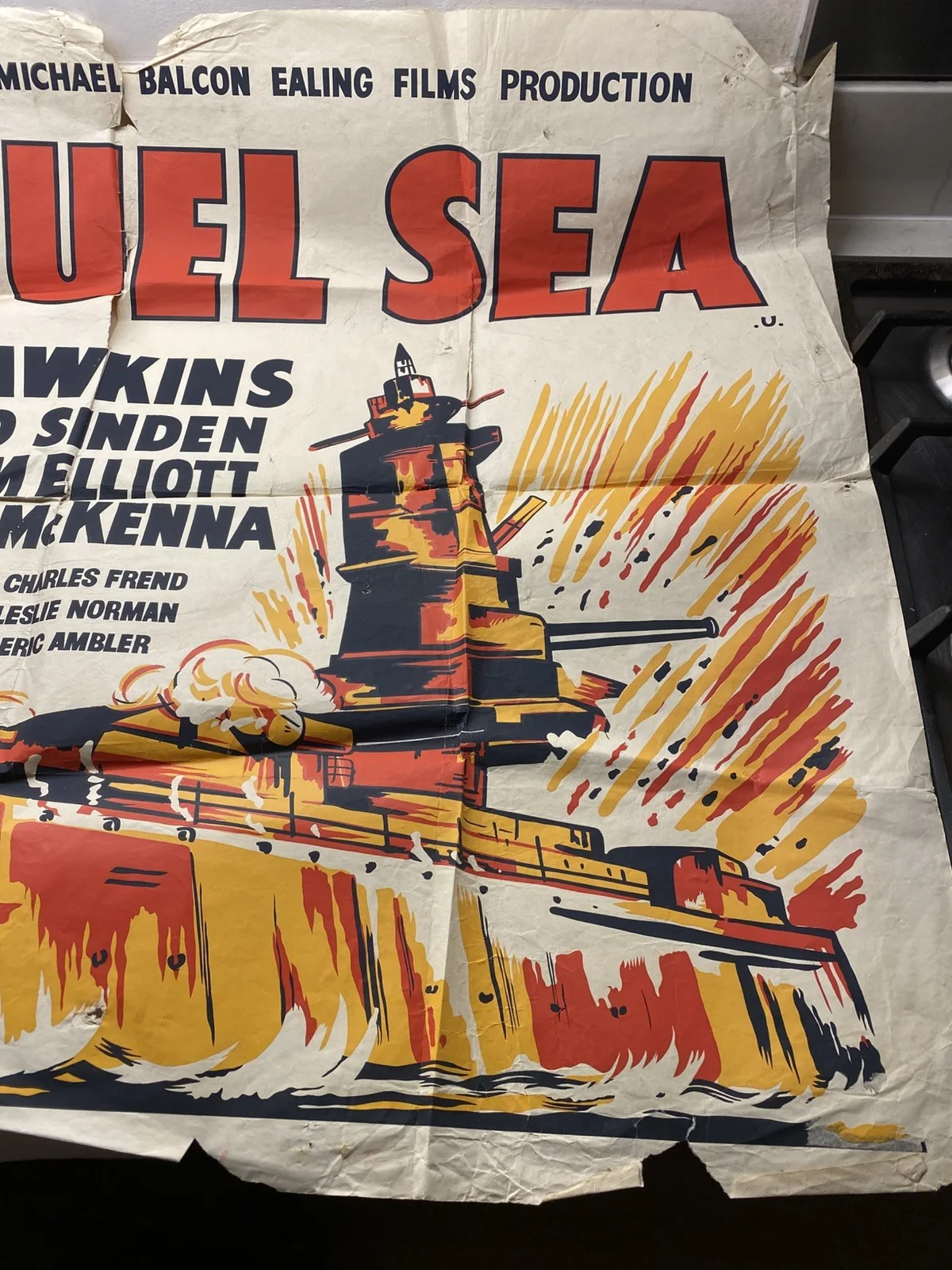 The Cruel Sea (1953) UK poster, image 5